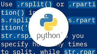 Splitting on last delimiter in Python string?