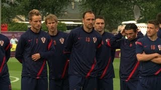 Croatian team limbers up ahead of Euro 2012 opener