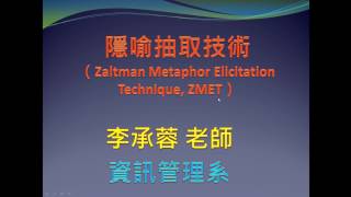 [質性研究方法]隱喻抽取技術ZMET教學01: ZMET意涵,起源,發展,前提,步驟,相關技術-Rosa李承蓉博士教學