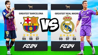 All Time Barcelona vs All Time Real Madrid...