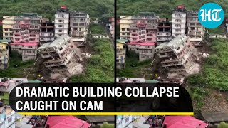 Watch: 8-storey building collapses in Shimla due to landslide; video goes viral