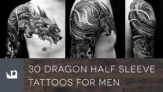 30 Dragon Half Sleeve Tattoos For Men