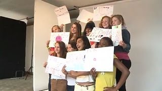School girls celebrate International Day of the Girl