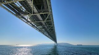 【 LIVE1440p 】山陽電鉄舞子公園駅　明石海峡大橋の景色　2022/12/10 晴れ　ライブカメラ配信 ＠osaka japan