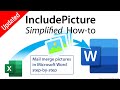 Petunjuk Sertakan Gambar yang Disederhanakan. Gambar gabungan surat di Microsoft Word selangkah demi selangkah