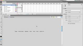 flash cs5 website workflow tutorials Frame Labels & ActionScript