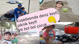 kuşadasında deniz keyfi ve mangal sefası