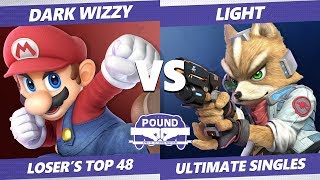 Pound 2019 SSBU - MVG Dark Wizzy (Mario) VS Rogue Light (Fox) Smash Ultimate Top 48 Losers