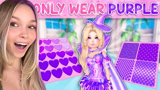 Only Wearing *PURPLE* in Dress To Impress..