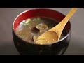 うまみたっぷり！しじみの味噌汁の作り方 how to make miso soup with freshwater clams