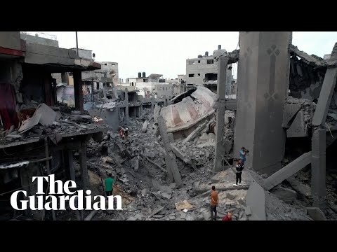 Drone Footage Shows Destruction In Gaza After Israeli Airstrikes - The ...