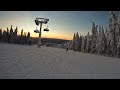 skiing at levi finland