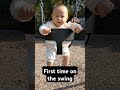 第一次荡秋千 first time on the swing