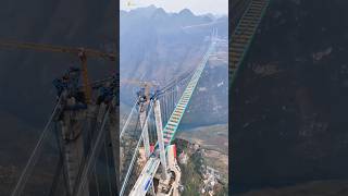 WORLD'S TALLEST BRIDGE COMPLETED INNOVATION || HUAJIANG GORGE BRIDGE #bridge #engineering #amazing