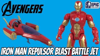 Iron Man Repulsor Blast Battle Jet Review - Marvel Avengers Epic Hero Series