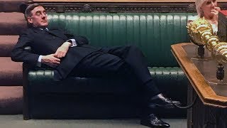 Jacob Rees-Mogg shrugs off questions over lounging in the Commons