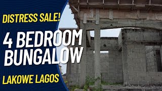 Distress sale Uncompleted 4 Bedroom Bungalow for sale at Lakowe Awoyaya Lagos