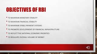 Unit II Financial System Constituents and Functioning RBI