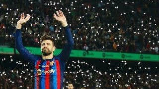 Emotional and Touching Gerard Pique With Barcelona