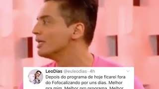 Léo dias é afastado do fofocalizando após defender Xuxa e Sacha.