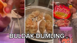 TRYING , Budak spicy dumplings￼, for the first time.