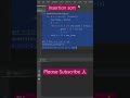 Insertion Sort implemented in Python