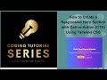 How to Create a Responsive Hero Section with Call-to-Action (CTA) Using Tailwind CSS #tailwindcss