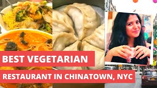 Best Chinese 100% vegetarian/vegan food in Manhattan's Chinatown: Buddha Bodai Vegetarian Restaurant