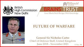 Future of Warfare | General Nick Carter | @BrainsTrustIndia