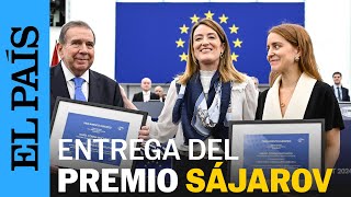 PREMIO SÁJAROV 2024 es entregado a Edmundo Gonzáles y María Corina Machado | EL PAÍS