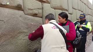 Vandalizan famosa Piedra de 12 Ángulos en Cusco