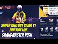 New Grandmaster Top 1 Push V Badge Lobby ❤ FF LIVE ✌ Free Fire LIVE! #ff #freefire #tondegamer