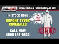 Dupont Tyvek Professional Protective Coveralls Available Now!