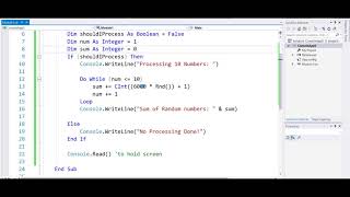 Using a Loop in an If Condition - Visual Basic Example