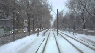 Straßenbahn Berlin Mitfahrt im Tatra KT4D auf der M13