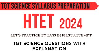 HTET TGT SCIENCE PREPARATION