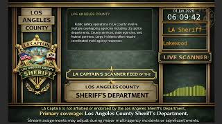 LA Sheriff - *Live* LASD Police Scanner - LA Captain - 01-Jun-2026 - S6