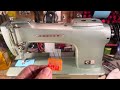 Consew 220 Industrial (Really heavy duty) made in Japan-no reverse-otherwise excellent (video 341)