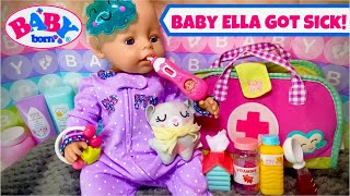 Baby Born Ella Morning Routine: Breakfast, Playtime + Helping Sick Baby Feel Better!