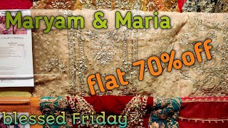 Maryam & Maria sale fancy collection blessed Friday flat 70%off 2024