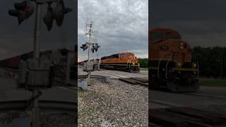 BNSF number 1407 EMD SD60M  giving green signal departing Chillicothe, Illinois