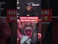 Khamzat Chimaev spoke on breaking Robert Whittaker's chin in his submission win. #UFC308 #shorts