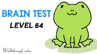 Brain Test Level 64 Help this frog fly Walkthrough