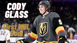 Cody Glass #9 (Vegas Golden Knights) first NHL goal Oct 2, 2019