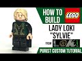 HOW TO Build LEGO LADY LOKI aka Sylvie as a Purist Custom Minifigure