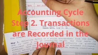 Basic Accounting | Accounting Cycle - Step 2. Transactions are Recorded in the Journal