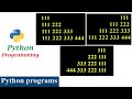Print Numbers in Triangle Shape | Pattern Program | Python Tutorials