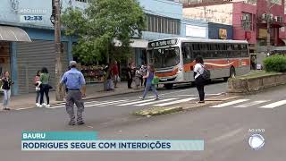 Avenida Rodrigues Alves com nova interdição em Bauru