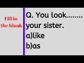 Gap Filling Exercise[1]| English Grammar Quiz#English