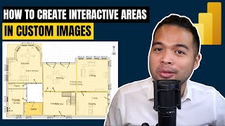 Add INTERACTIVE AREAS in your images and CUSTOMISE IT // Beginners Guide to Power BI in 2022